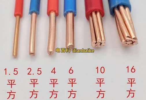 電線單位2.5,4,6平方區(qū)別、家裝什么情況使用6平方2.5平方和4平方？