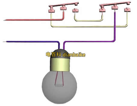 雙聯(lián)開光接線圖